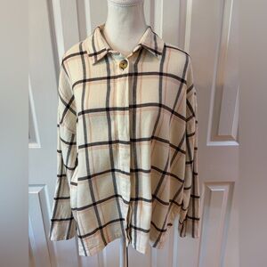 Madewell Flannel Bromley Shirt in Northall Plaid Size L